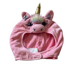 SPIRIT OF HALLOWEEN Infant Unicorn Costume Pink Hat Gold Horn Purple Eyes 18-24M